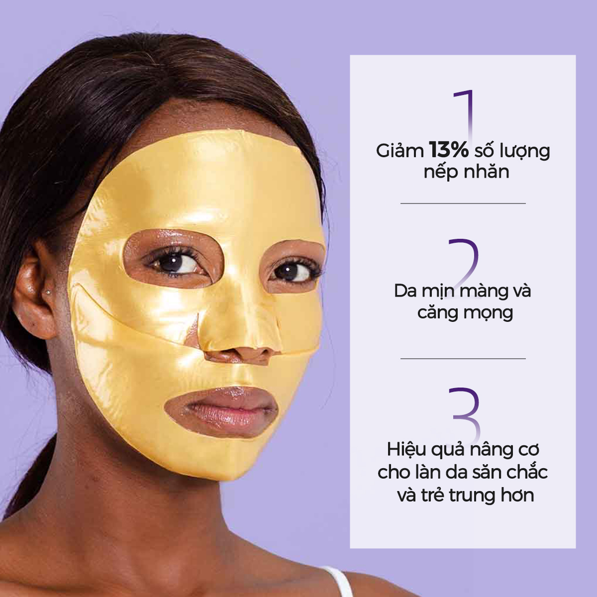 Combo 10 Mặt nạ dưỡng da Skin Republic Gold Hydrogel Face Mask 25ml