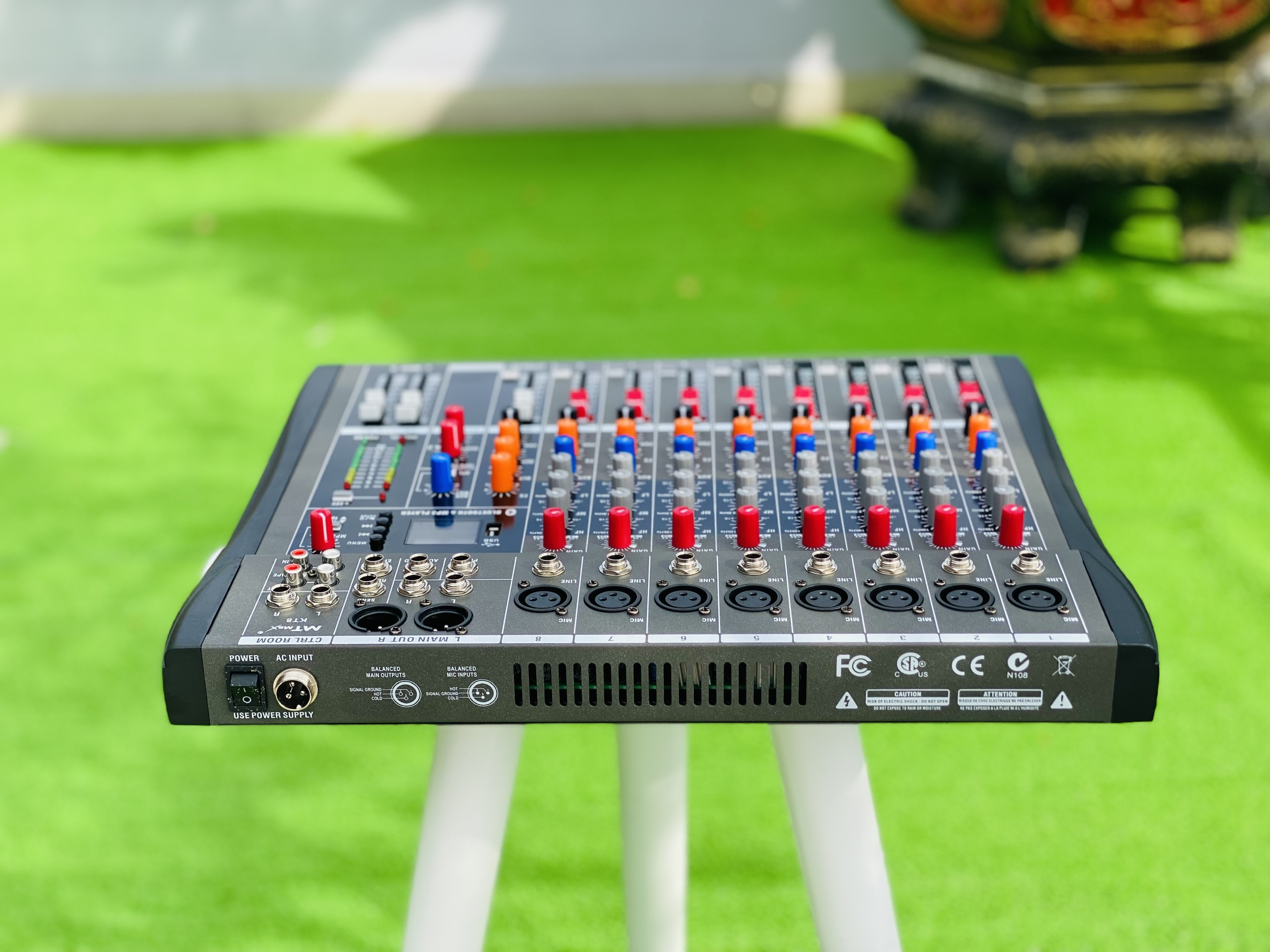 [ƯU ĐÃI CỰC LỚN - TẶNG NGAY DÂY CANON RA HOA SEN] Mixer MTMAX KT8 Cao Cấp Với 8 Đường Line Chuyên Nâng Cấp Loa Kéo, Dàn Karaoke, Sân Khấu, Hội Nghị, Bữa Tiệc, Tặng Dây Canon Ra Hoa Sen, Hàng Chính Hãng, Bảo Hành 12 Tháng