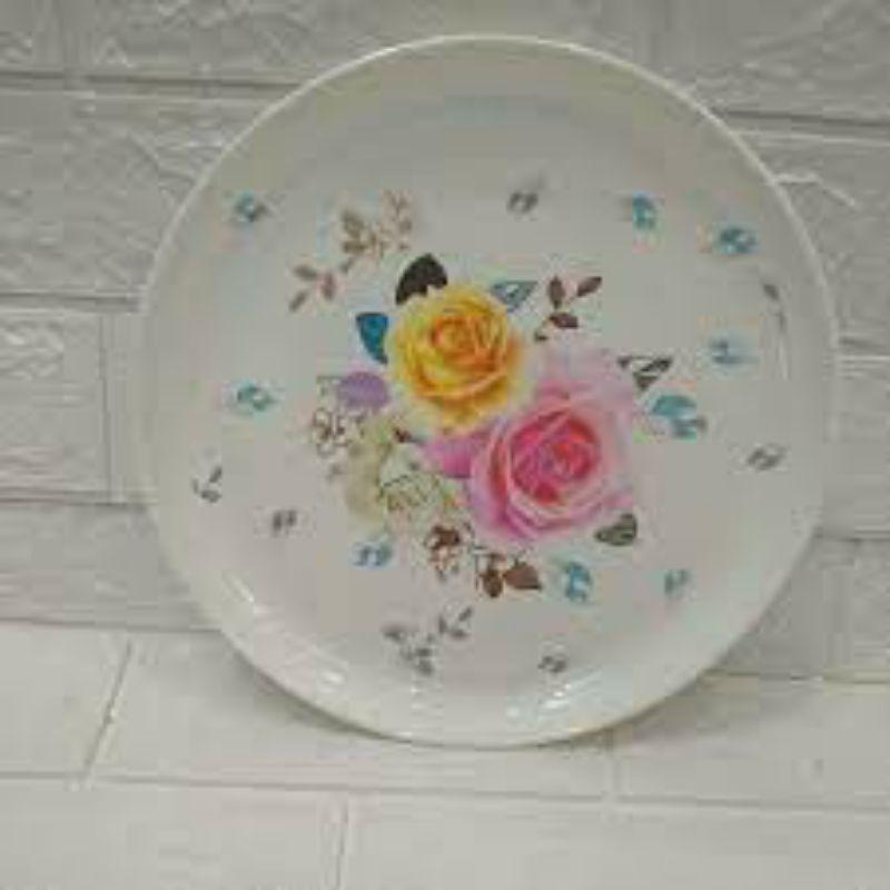 Khay phíp / đĩa phíp tròn hình hoa 26cm, 29cm, 32cm chịu nhiệt, chịu va đập