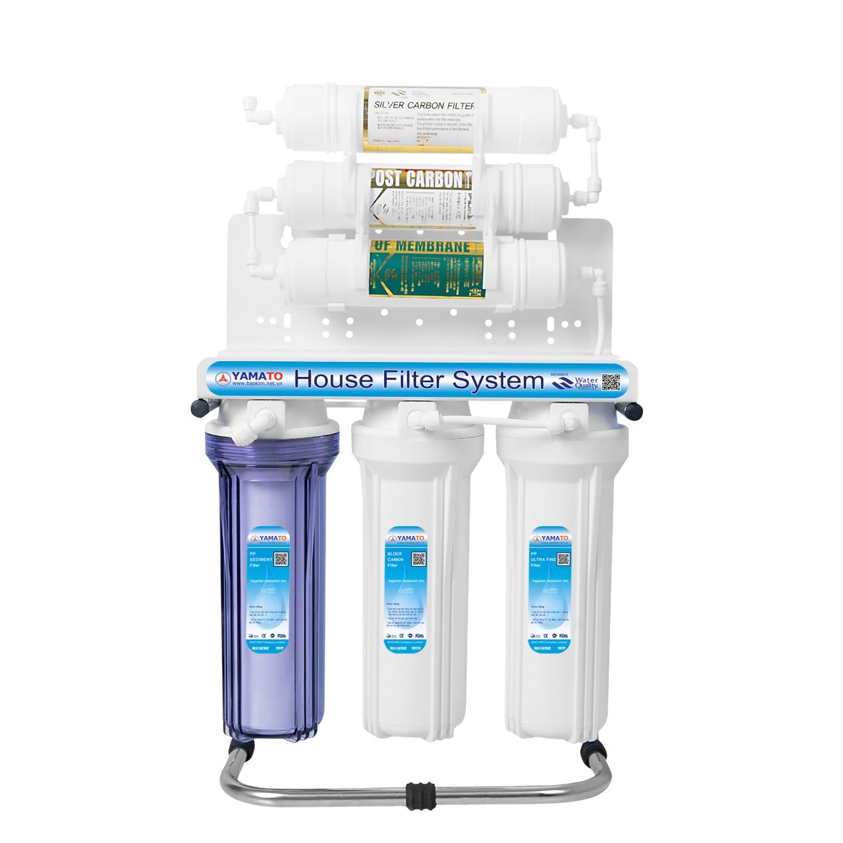 Máy lọc nước YAMATO công nghệ UF – POST – NANO SILVER Korea 6 bước lọc