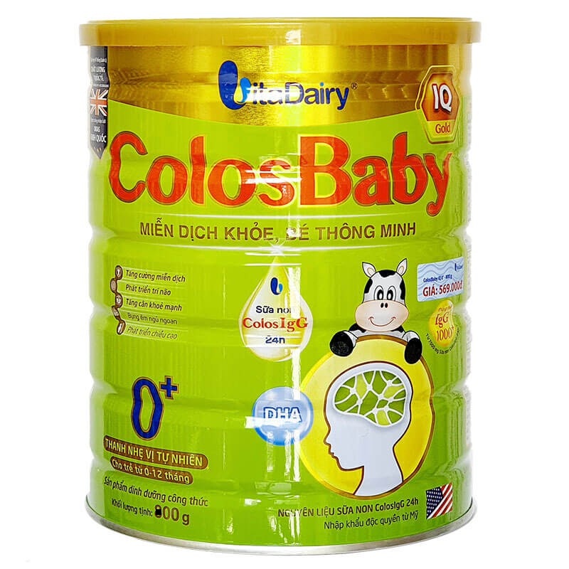 Sữa ColosBaby IQ Gold 0+ 400g - Miễn dịch khoẻ, bé thông minh