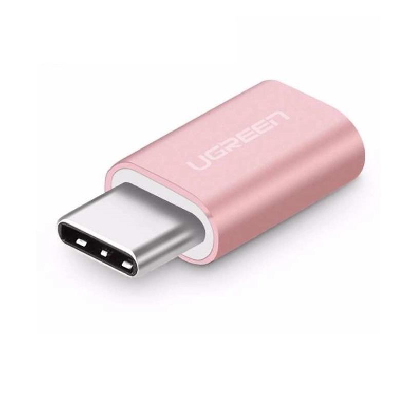 Ugreen UG30512US189TK Màu Hồng Đầu chuyển đổi TYPE C sang MICRO USB vỏ nhôm cao cấp - HÀNG CHÍNH HÃNG