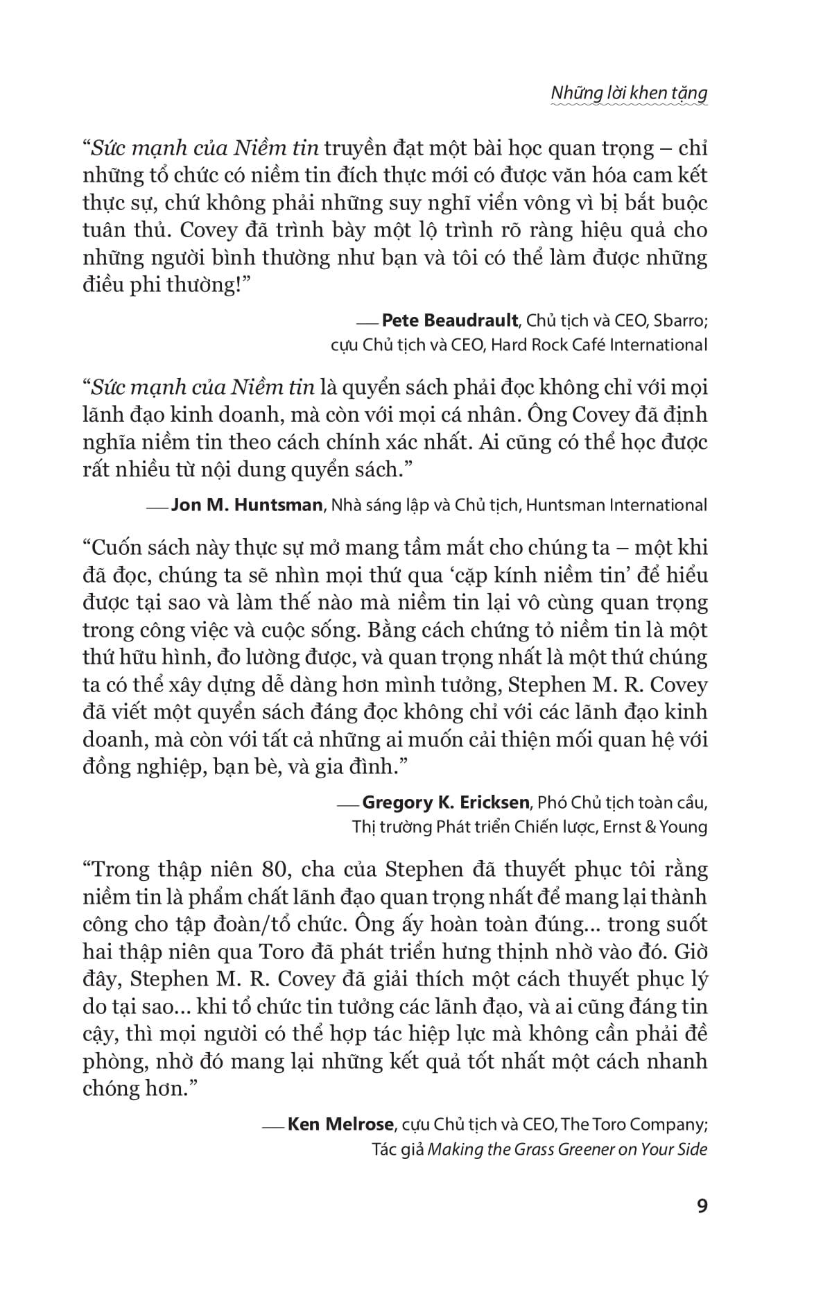 The Speed Of Trust - Sức Mạnh Của Niềm Tin