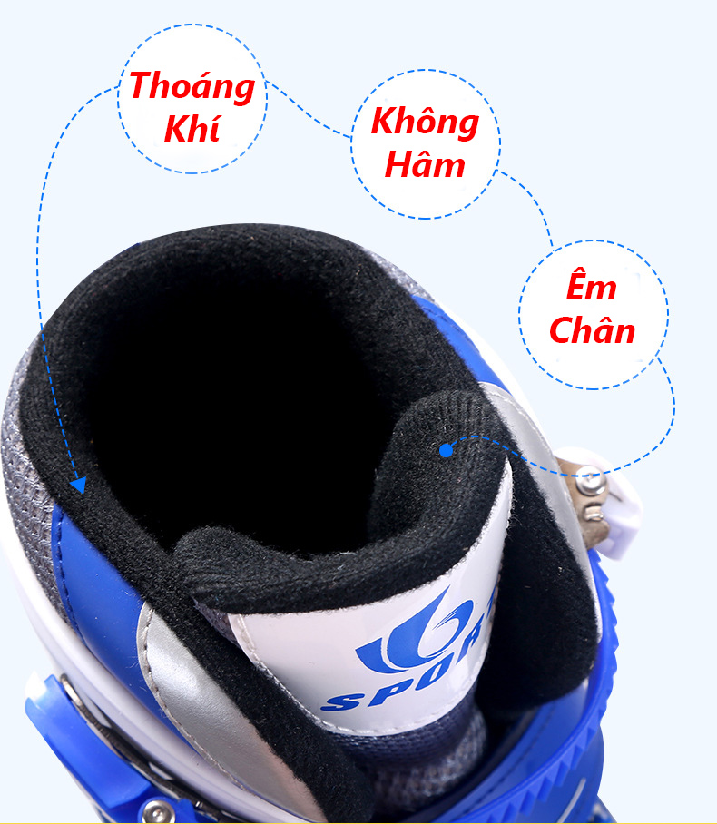 Giày Patin Thời Trang Trẻ Em - Cả 8 Bánh Có Đèn, Đầy Đủ Bảo Hộ Phụ Kiện - TẶNG Kèm Móc Khóa La Bàn Sao Biển Bibotoys