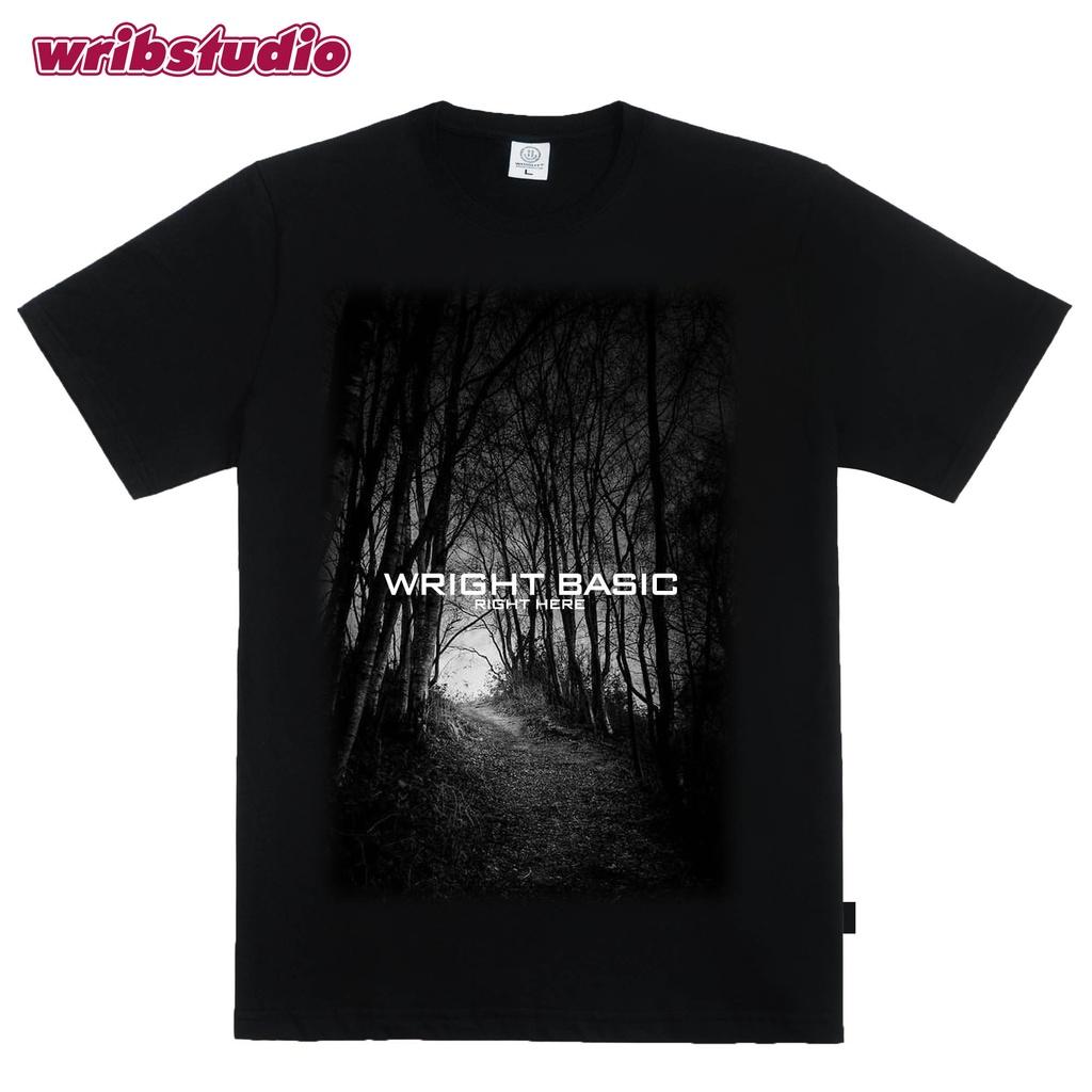 Áo thun đen rừng tối local brand wrib phong cách streetwear đơn giản basic