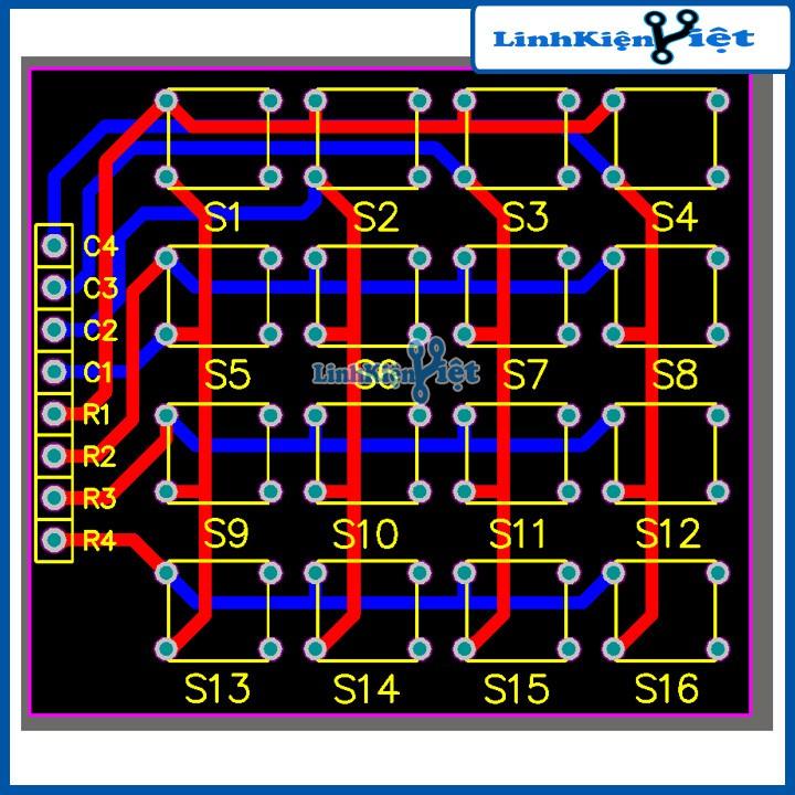 Bàn Phím Ma Trận 4x4 V2 ( Phím Cắm )
