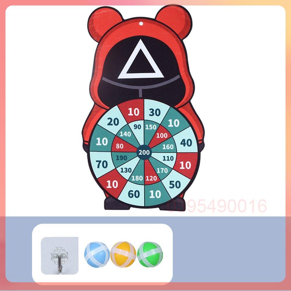 Bảng ném bóng phi tiêu SQUID GAME tròn vuông tam giác giúp bé tăng EQ vận động tay chân vui vẻ bên cha mẹ và bạn bè...