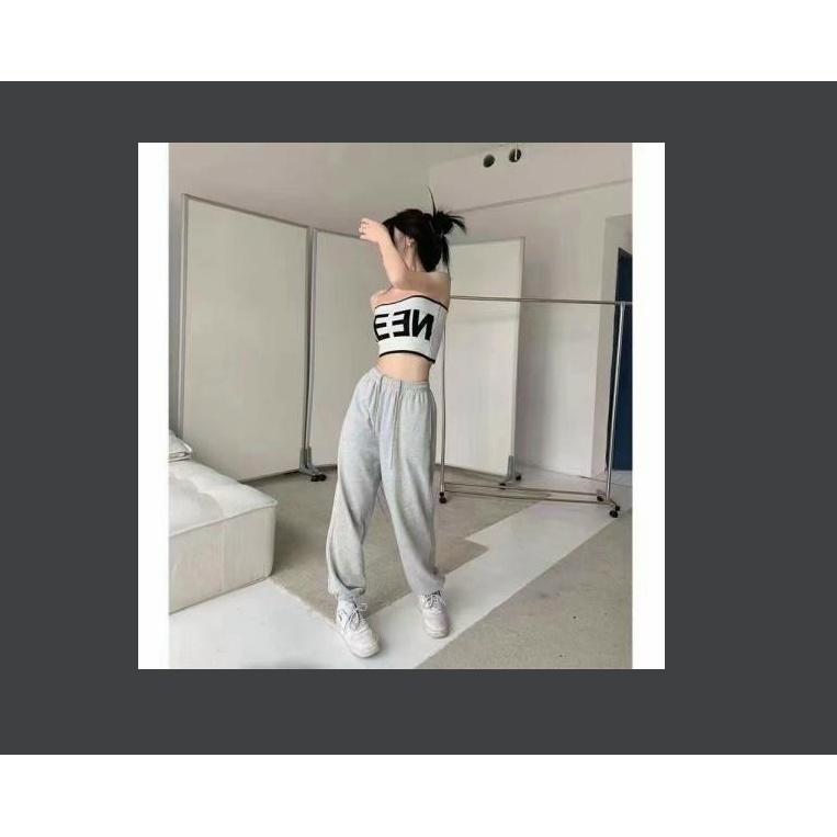 Áo ống có mút croptop - AO Bra Quây Không Dây in chữ Đi Biển ,Chơi Tập Nhảy Gym Yoga