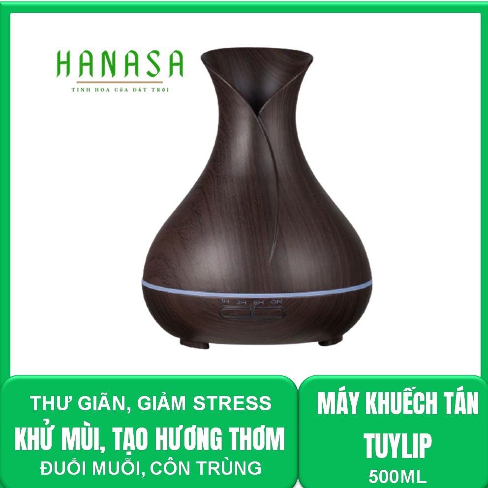 Máy khuếch tán tuylip 500ml MÁY XÔNG TINH DẦU