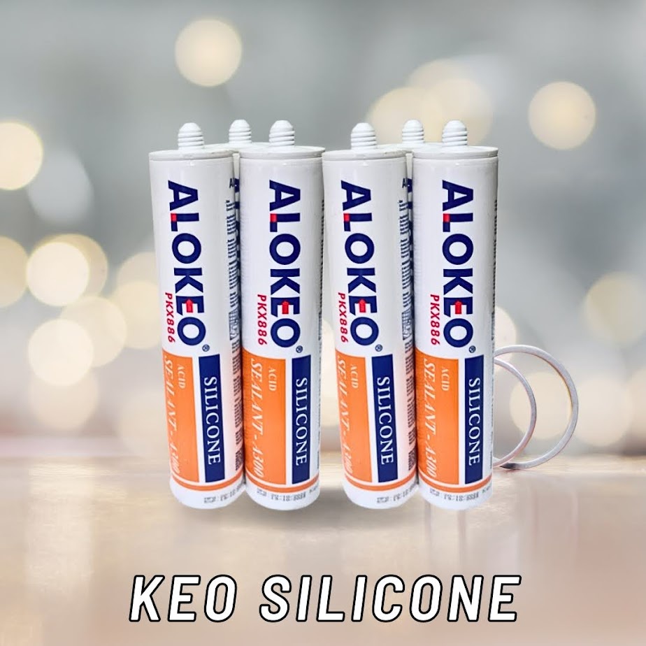 Keo silicone alokeo A300 màu trong Axit