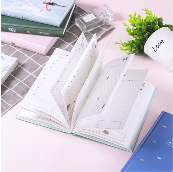 Sổ Kế Hoạch Nhật Ký 365 Ngày Life Planner Cao Cấp - Tặng 3 Stickers Siêu Dễ Thương