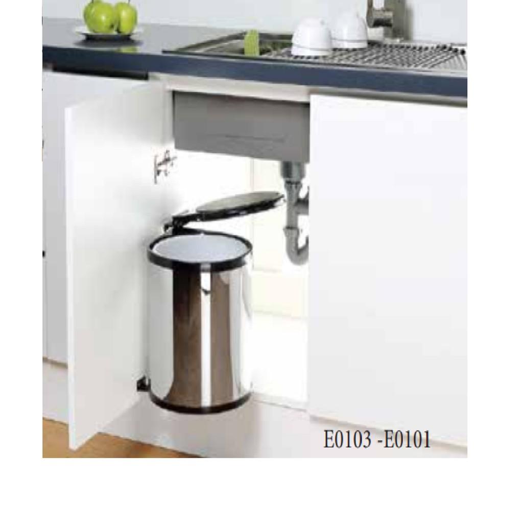 Thùng rác tròn Eurogold chất liệu inox 304