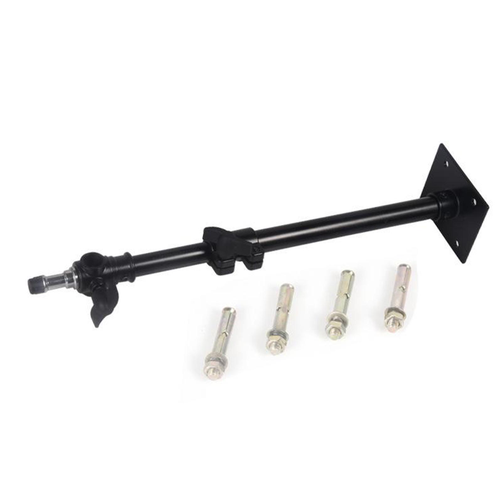Camera Video Ceiling Light Stand with 1/4 3/8 Adapter 15"-26" for Strobe