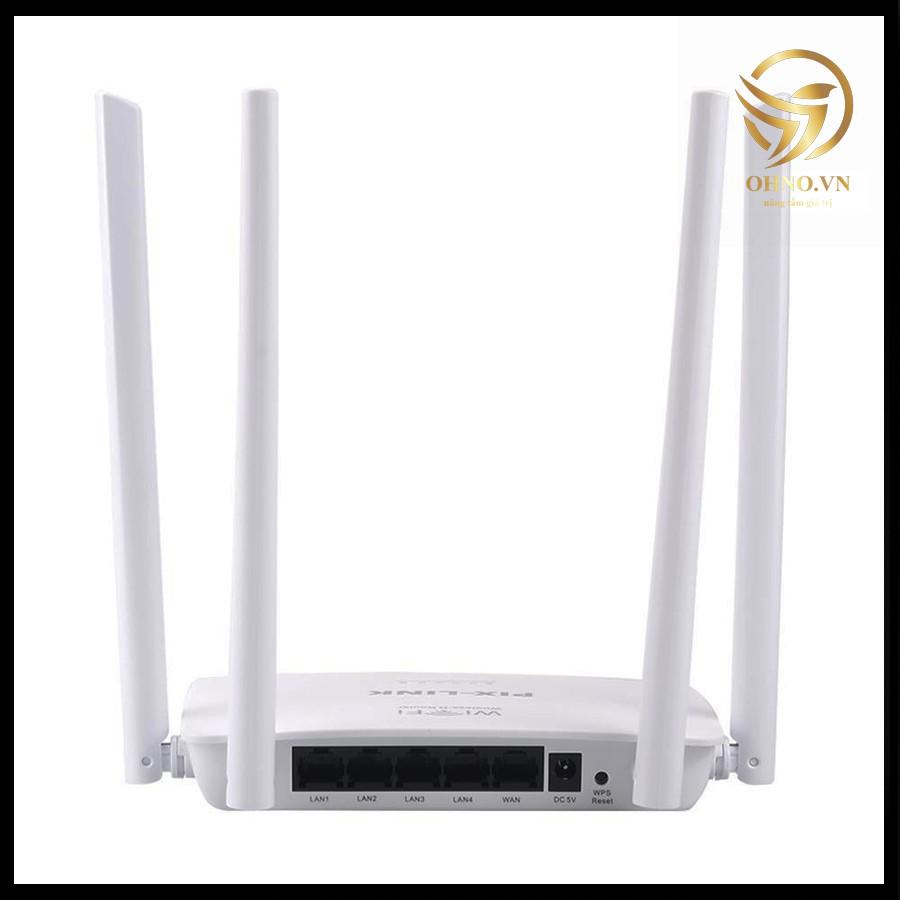 Bộ Thiết Bị Phát Wifi Modem  LV WR08 Cục Phát Sóng Wifi 4 Râu Tăng Vùng Phát Sóng