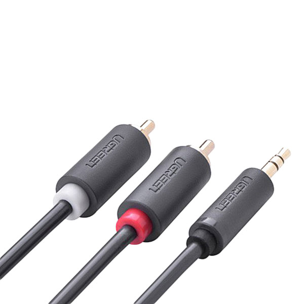 Cáp Chuyển Đổi Ugreen 3.5mm Sang 2 RCA 10513 - Hàng Chính Hãng