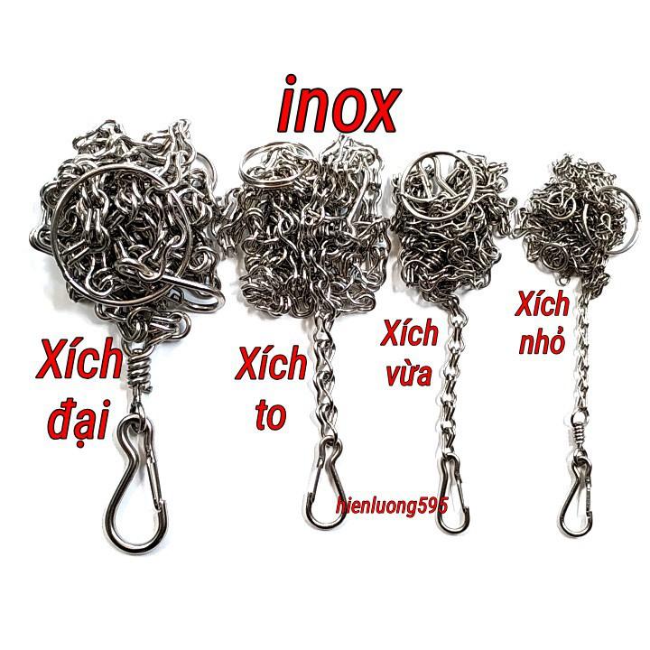 Xích inox size XL (35kg_50kg) cho chó lớn -Xích cho chó không xoắn