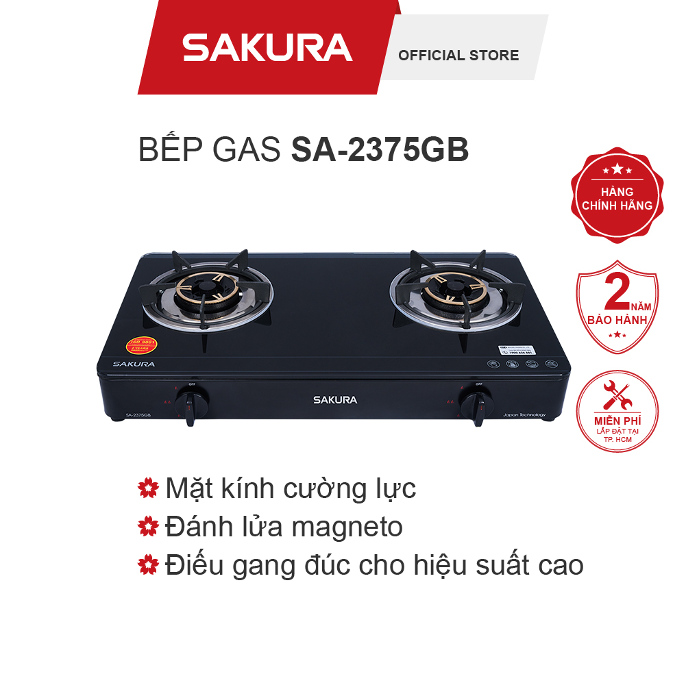 Bếp Gas Sakura SA-2375GB - Hàng chính hãng