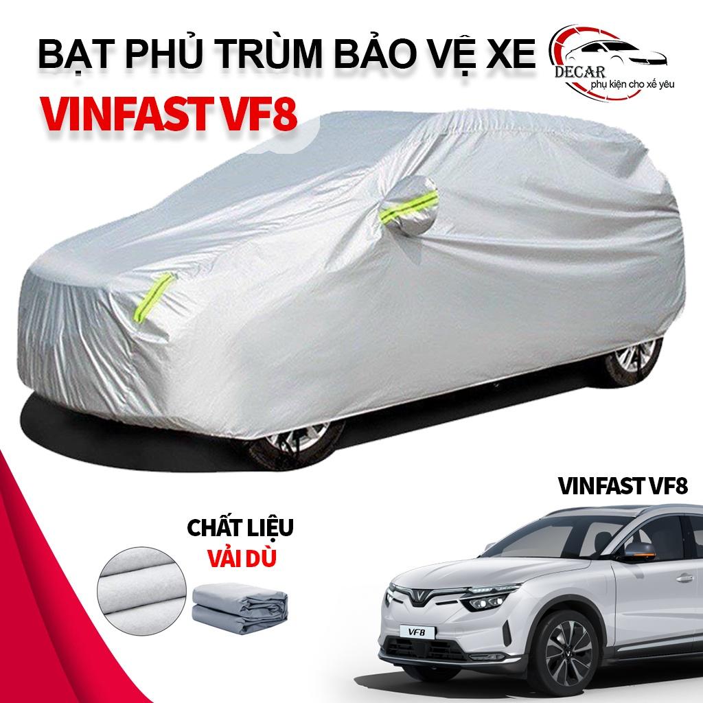 Bạt phủ xe ô tô 3 lớp thông minh xe điện Vinfast Vfe8, chất liệu vải dù oxford cao cấp