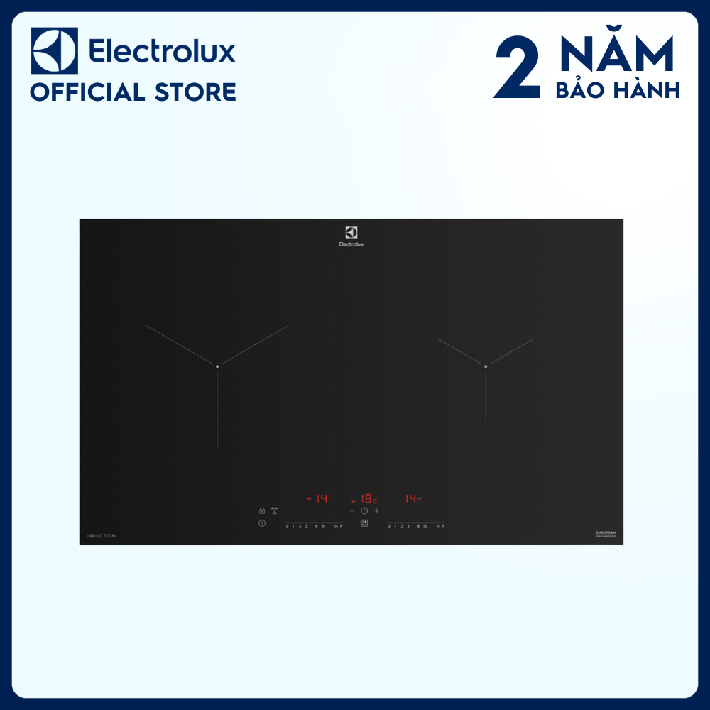 Bếp từ âm Electrolux 2 vùng nấu 70cm EHI7260BB, Bếp từ an toàn, nấu nhanh, tiết kiệm năng lượng [Hàng chính hãng]