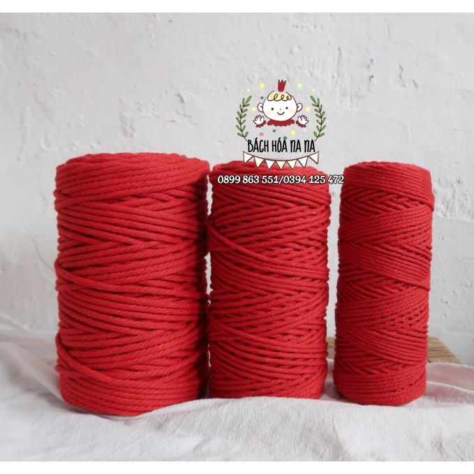 Dây thừng macrame màu 3mm- FULL COLOR - MUA SỈ IB - BÁCH HÓA NA NA