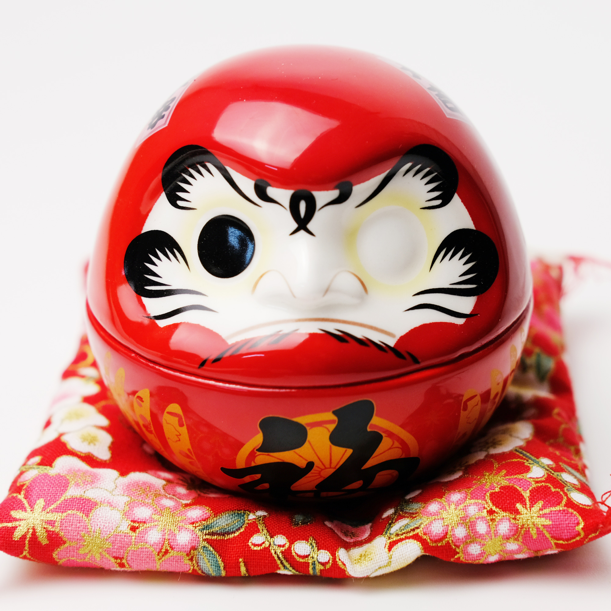 Lật đật Daruma sứ 8cm - 1 mắt (giá lẻ 1 mẫu)