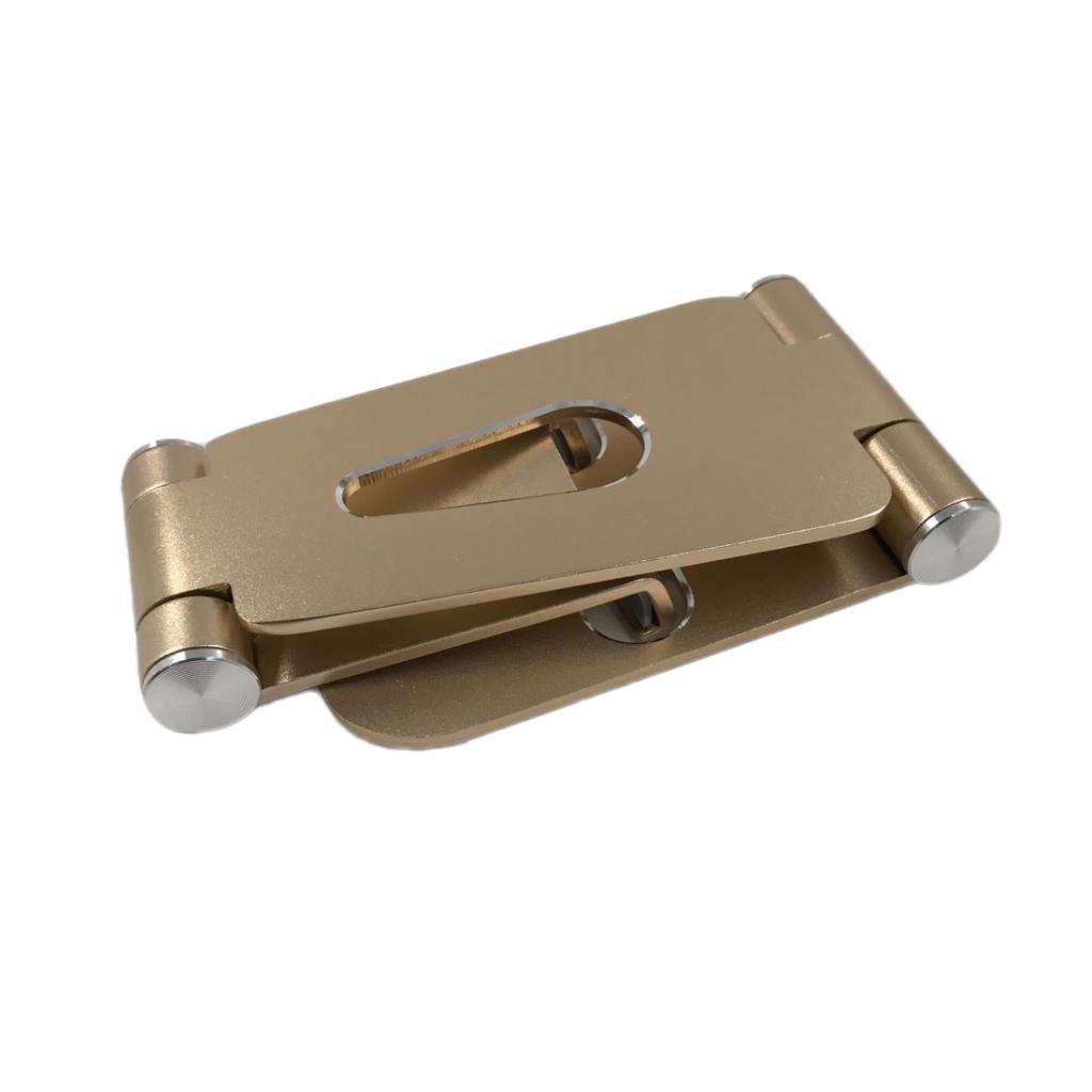 Desk Stand Holder Mount Mobile Phone Folding Portable Clear Rose Gold&gold