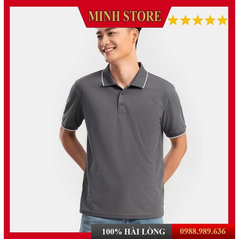 Áo PoLo Nam Trơn Dáng Basic Cho Phái  Mạnh, Áo Thun Nam Cotton Cá Sấu Sang Trọng Lịch Lãm AT01 - MINHSTORE