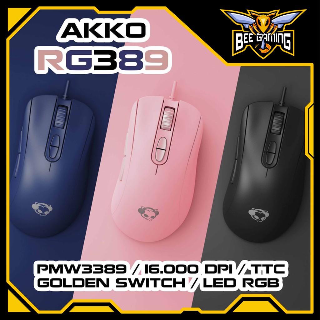 Chuột gaming chính hãng AKKO - RG389 (16000 DPI / TTC Golden Switch / RGB