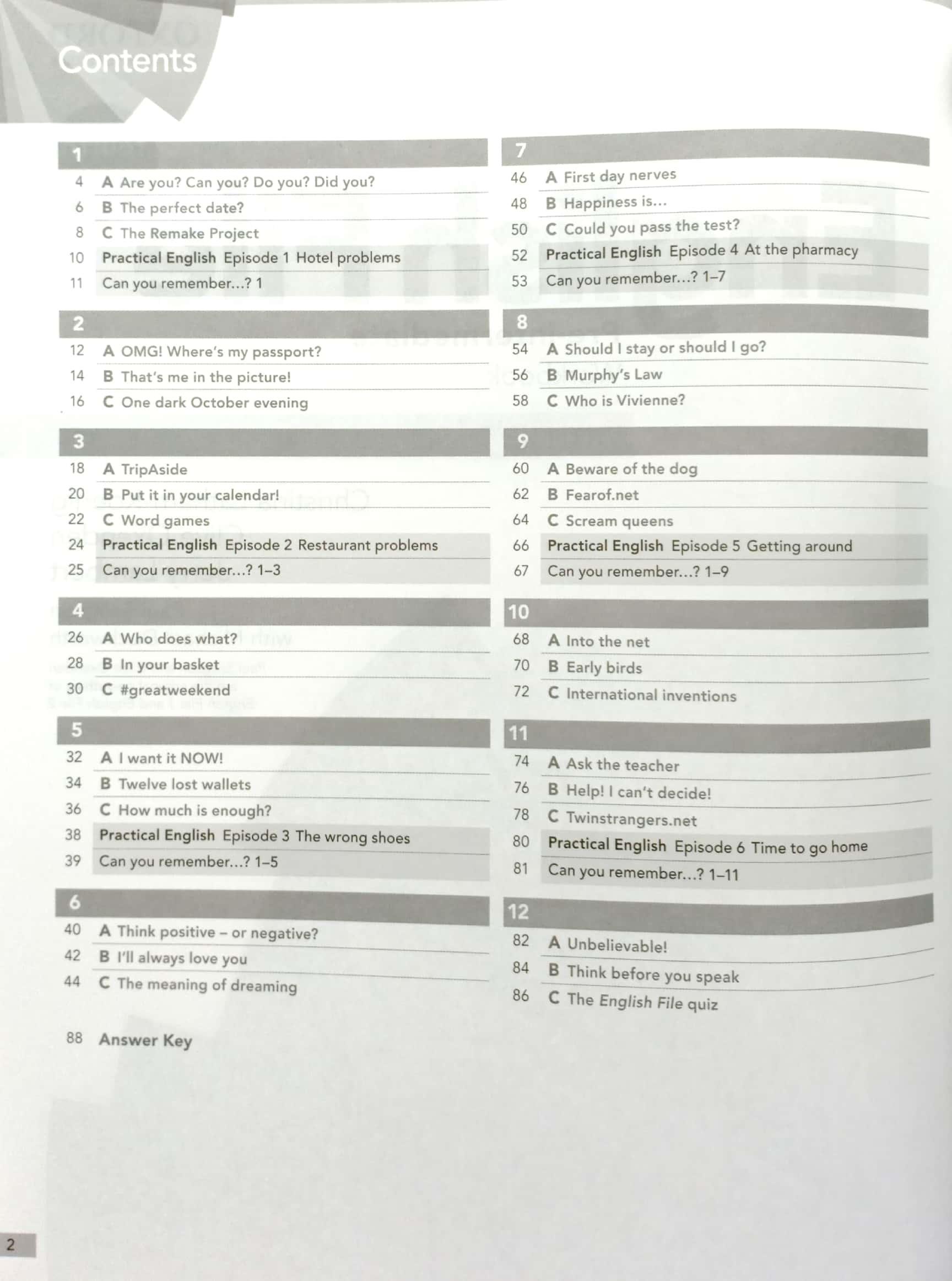 English File 4th Edition: Pre-Intermediate: Workbook With Key