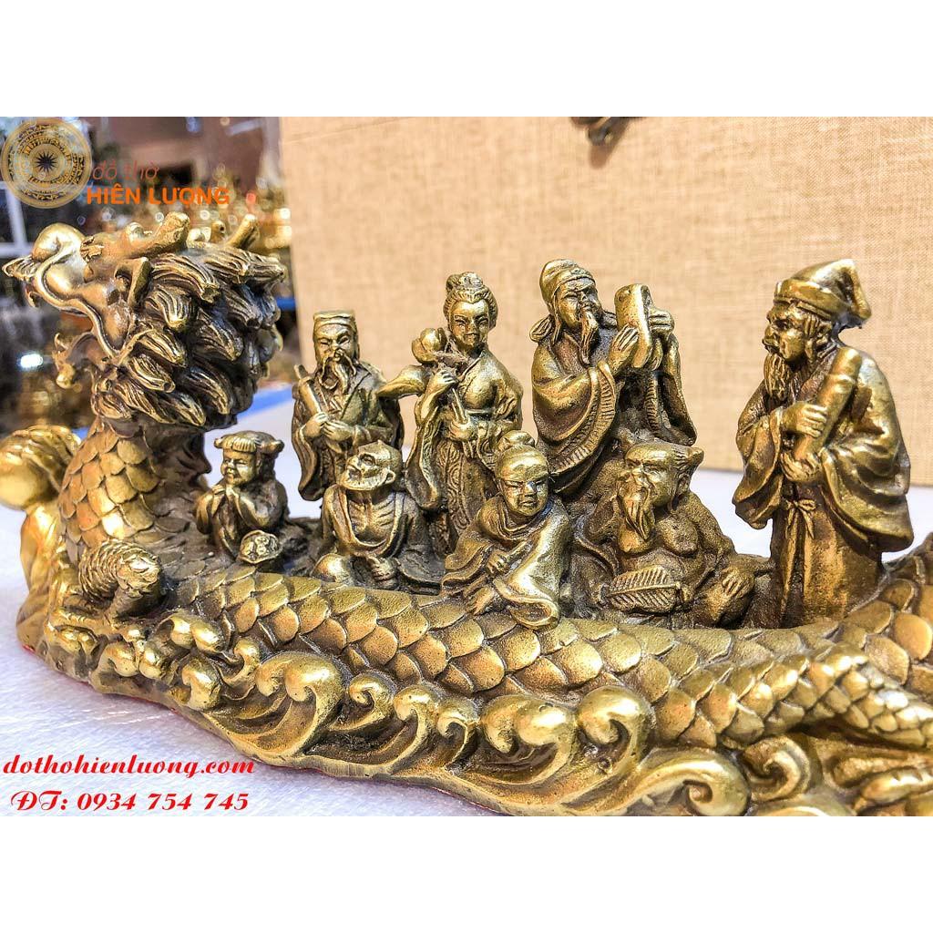 Thuyền Rồng Bát Tiên Bằng Đồng