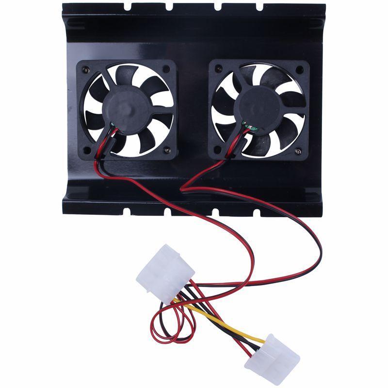 Quạt tản nhiệt ổ cứng HDD 2 3.5 SATA IDE màu đen dành cho máy tính