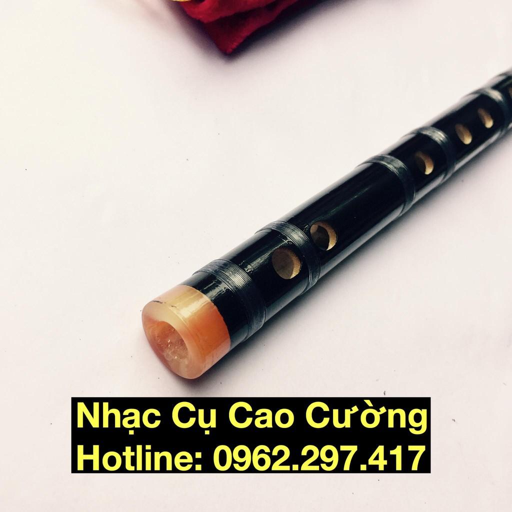 Sáo dizi đen bọc ngọc 2 đầu