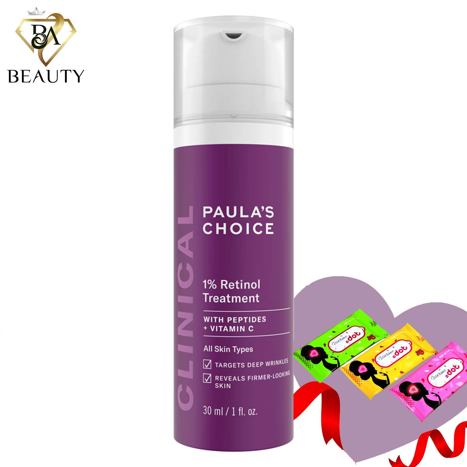 Tinh chất chống nám và nếp nhăn độc đáo Paula's Choice Clinical 1% Retinol Treatment 30ml