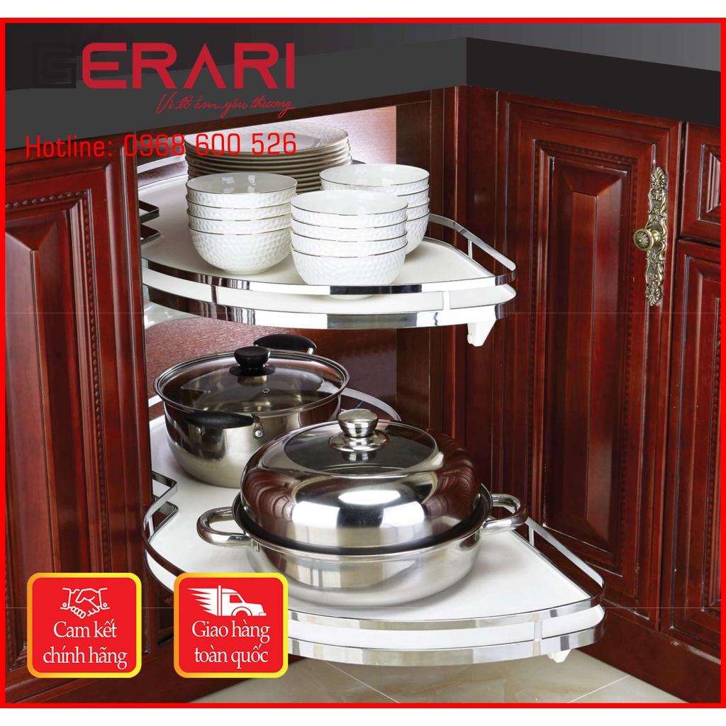 Kệ góc liên hoàn inox hình lá mở trái/phải Gerari Việt Nam.
