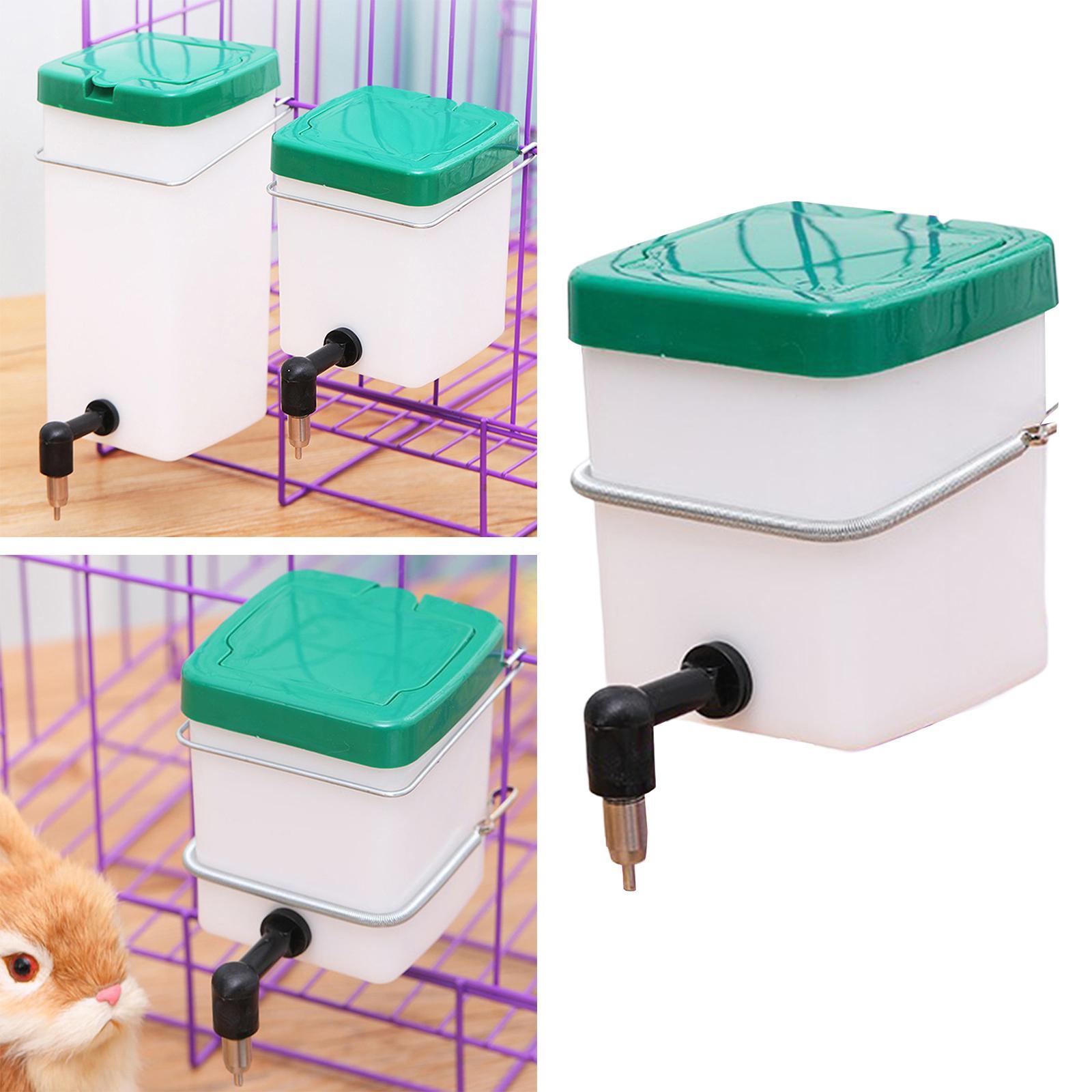 Automatic Rabbit Drinker Pet Water Dispenser Portable Water Bottle Hanging Pet Supplies Automatic Water Feeder for Rabbit Ferret Quail