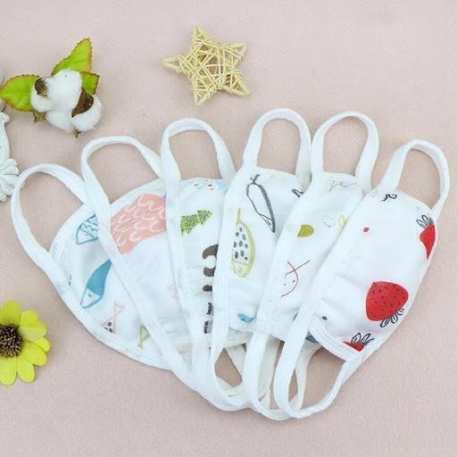 Khẩu trang sợi tre cho bé có dây buộc điều chỉnh kích thước