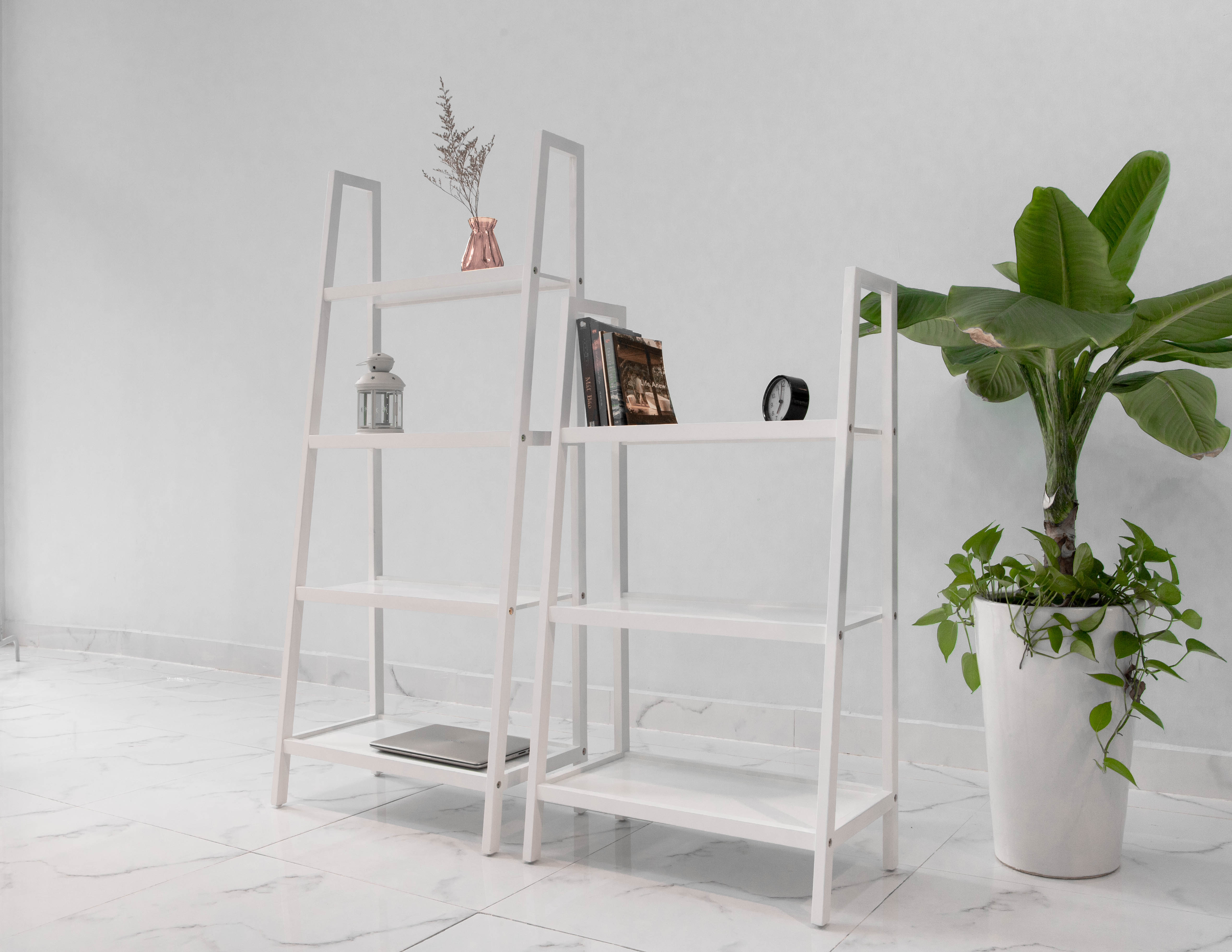 KỆ SÁCH HÀN QUỐC 4 TẦNG HÀN QUỐC MÀU TRẮNG - A BOOKSHELF 4F SIZE L WHITE