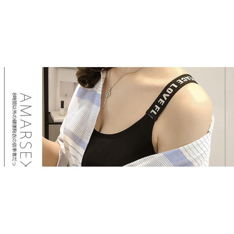 Áo Bra Thể Thao Dây Chữ Chất Coton Mềm Đẹp