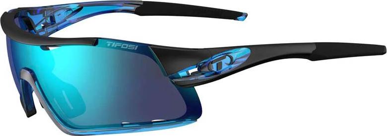 Kính mát thể thao Unisex Tifosi Davos AF - Gọng Crystal Blue , Bộ 3 tròng Clarion Blue / AC Red / Clear