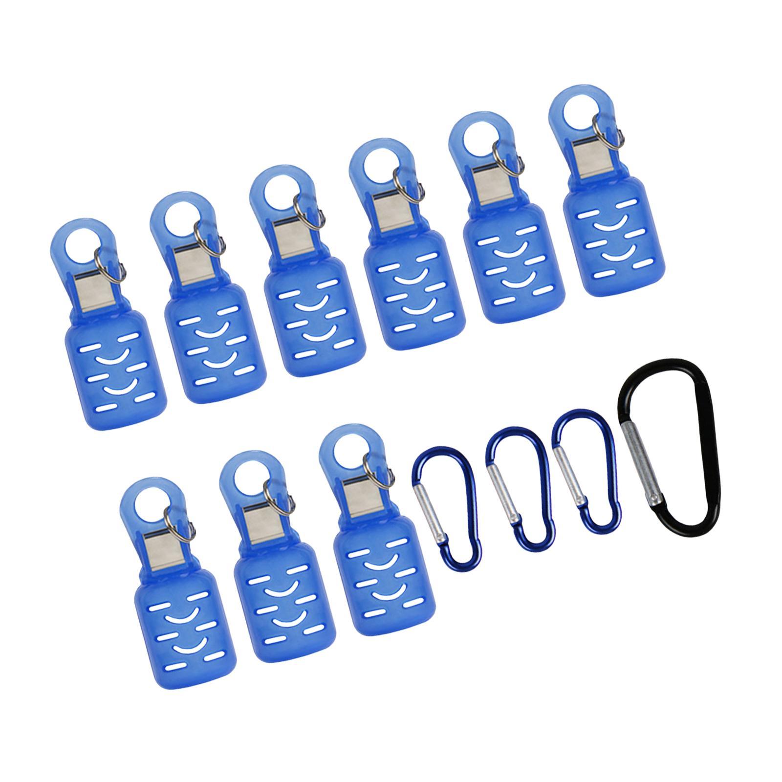 9Pcs Fishing Squid Hooks Cover Fishing Jigs Lure Covers with 4 Carabiners Umbrella Hooks Cover Strong Hooks  Fishing Tackle Tools