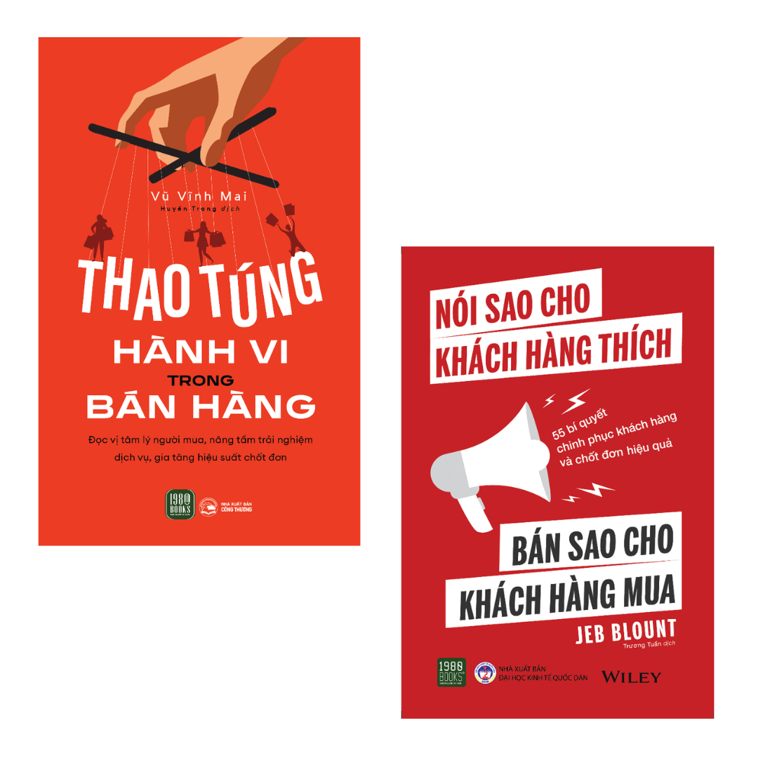 Combo 2 Cuốn Thấu Hiểu Tâm Lý Khách Hàng-Thao Túng Hành Vi Trong Bán Hàng+Nói Sao Cho Khách Hàng Thích, Bán Sao Cho Khách Hàng Mua