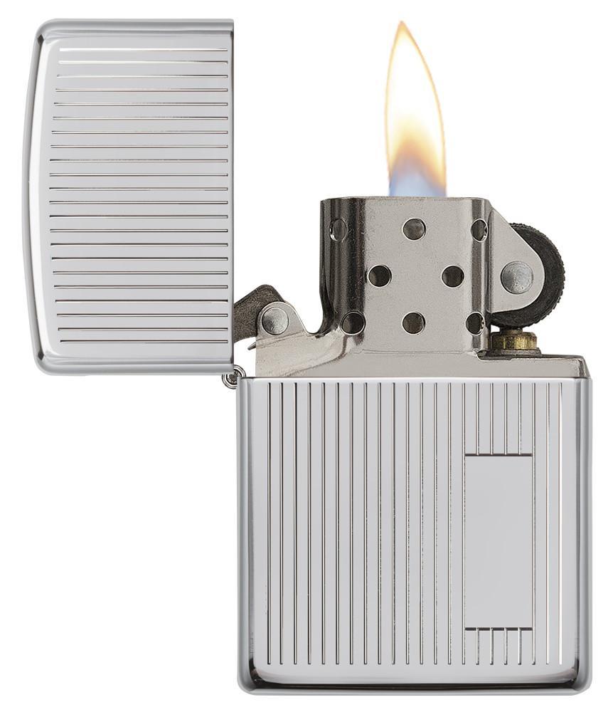 Bật Lửa Zippo Engine Turned Polished Chrome 350