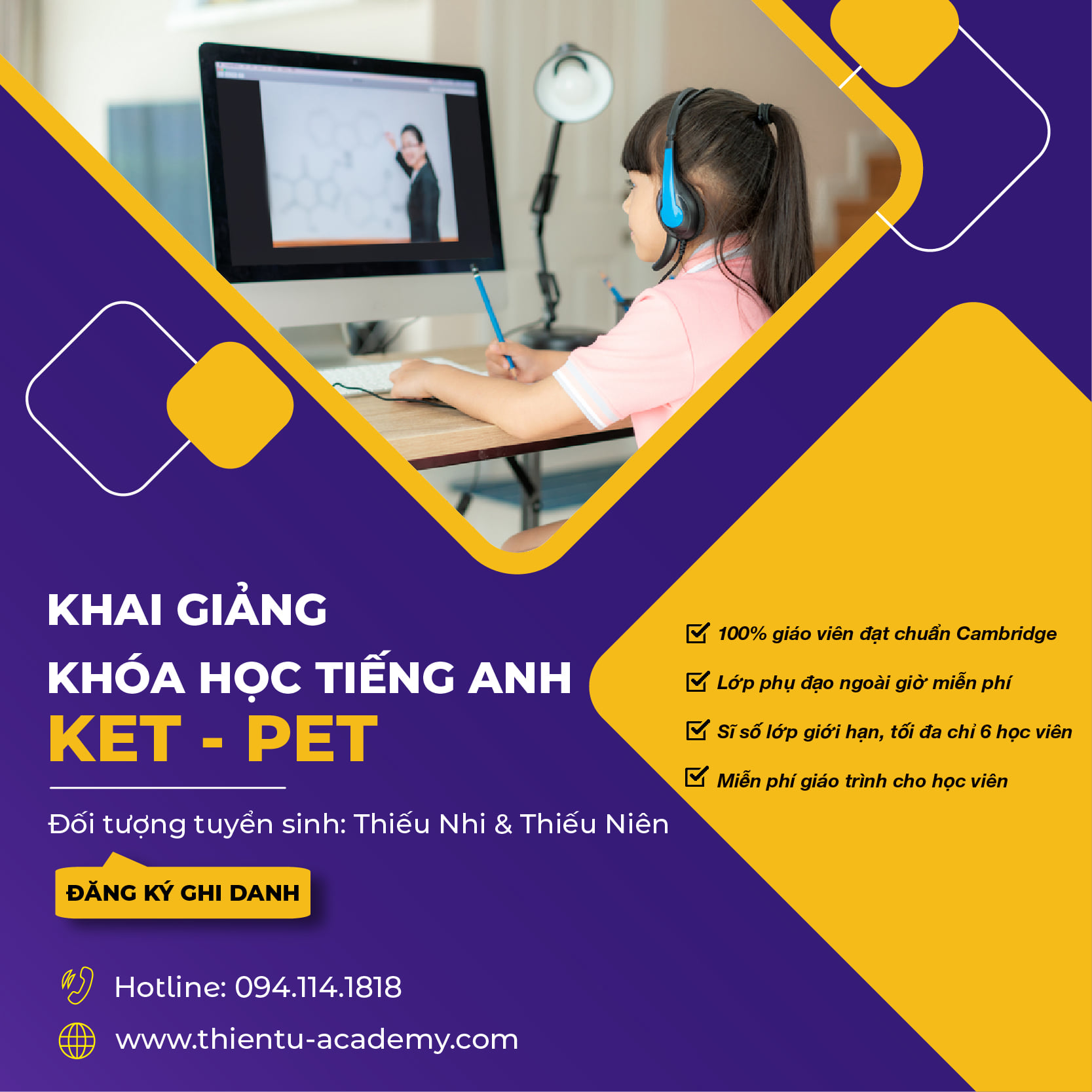 Khóa Học Live-Online Tiếng Anh KET-PET