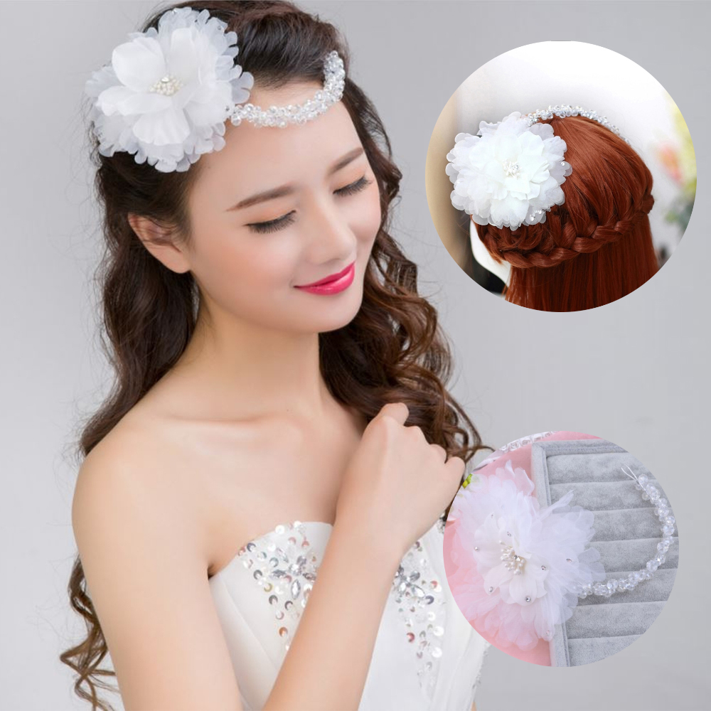 Dây Cài Tóc Hoa Vải Dây Hạt Pha Lê 80 Số 2, Thiết Kế Trẻ Trung, Nổi Bật Màu Sắc Tươi Sáng, Tạo Điểm Nhấn Phong Cách Khi Tạo Kiểu, Dễ Kết Hợp Trang Phục Trong Sự Kiện Hoặc Đi Chụp Ảnh
