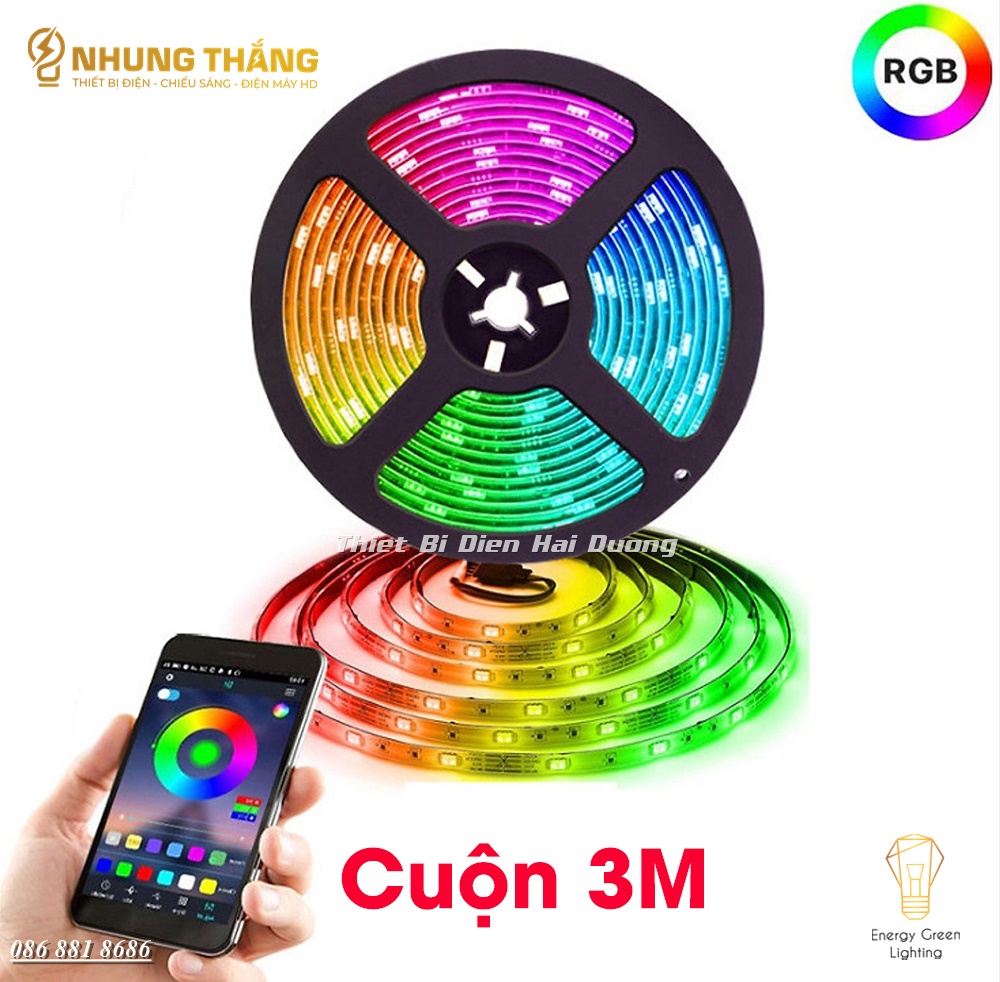 Đèn Dây Led RGB 16 Triệu Màu DL-292 - Điều Khiển Bằng Điện Thoại - Nháy Theo Nhạc, Trang Trí Decor Phòng - Có Video