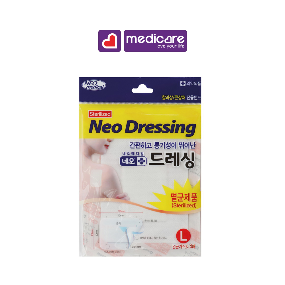 Băng Cá Nhân MomsDerm Neo Waterproof Aqua Bandage Chống Thấm Nước - 0132897 L White 4c