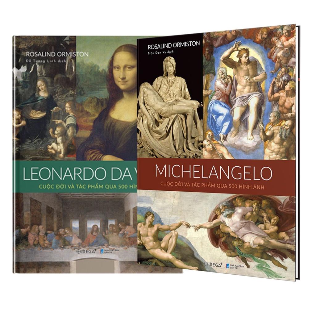 Combo Leonardo da Vinci &amp; Michelangelo: Cuộc đời và tác phẩm qua 500 hình ảnh - Bản Quyền - Michelangelo