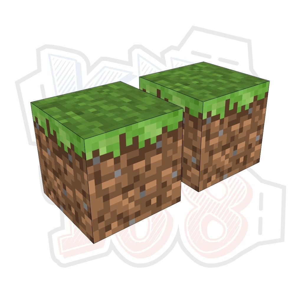 Mô hình giấy Minecraft GRASS block