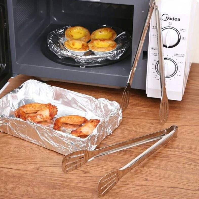 Kẹp Gắp Thực Phẩm Inox Cao Cấp 28cm  - Kẹp Đa Năng Nướng Thịt/ Gắp Bánh Mì/ Rau Củ Nóng Lạnh Tiện Dụng
