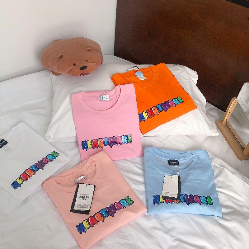 Áo thun 100% cotton mát, mịn, mềm in chữ ulzzang - ẢNH THẬT